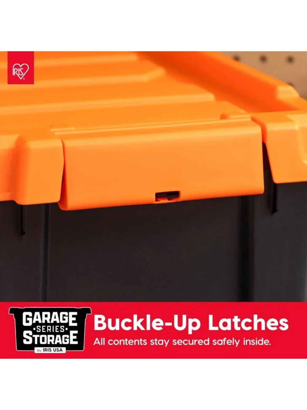 Heavy Duty Lockable Storage Bins with Lids, 20 Gallon, 2 Pack - Organize